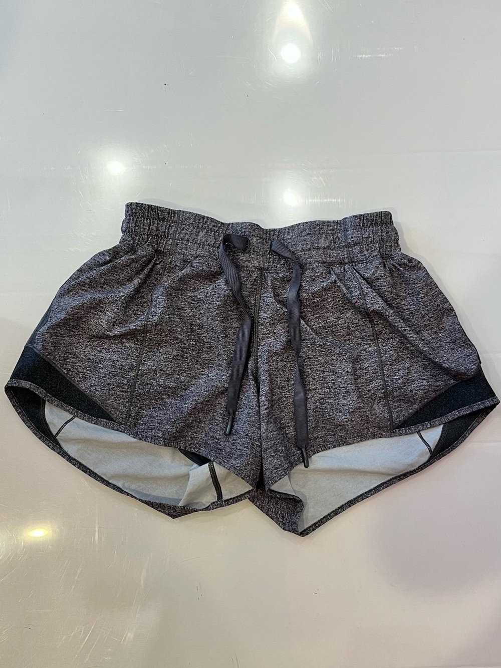 Heathered Gray Active Drawstring Shorts